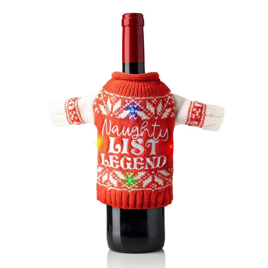 Holiday Light-Up Wine Bottle Sweater – Alicia DiMichele Boutique