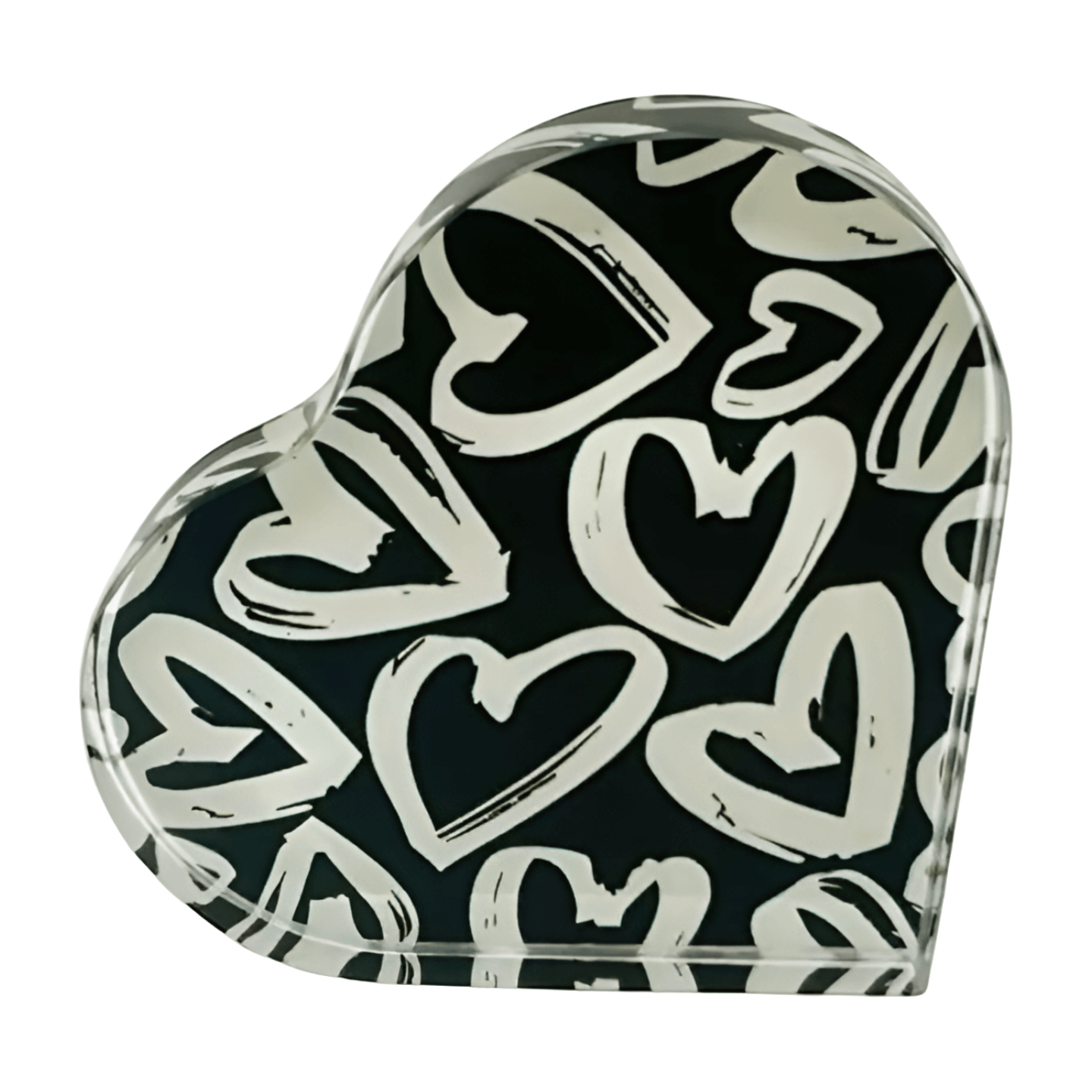 Graffiti Hearts Crystal Heart Paperweight – Alicia DiMichele Boutique