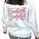 Family Over Everything® Sweatshirt - White – Alicia DiMichele Boutique
