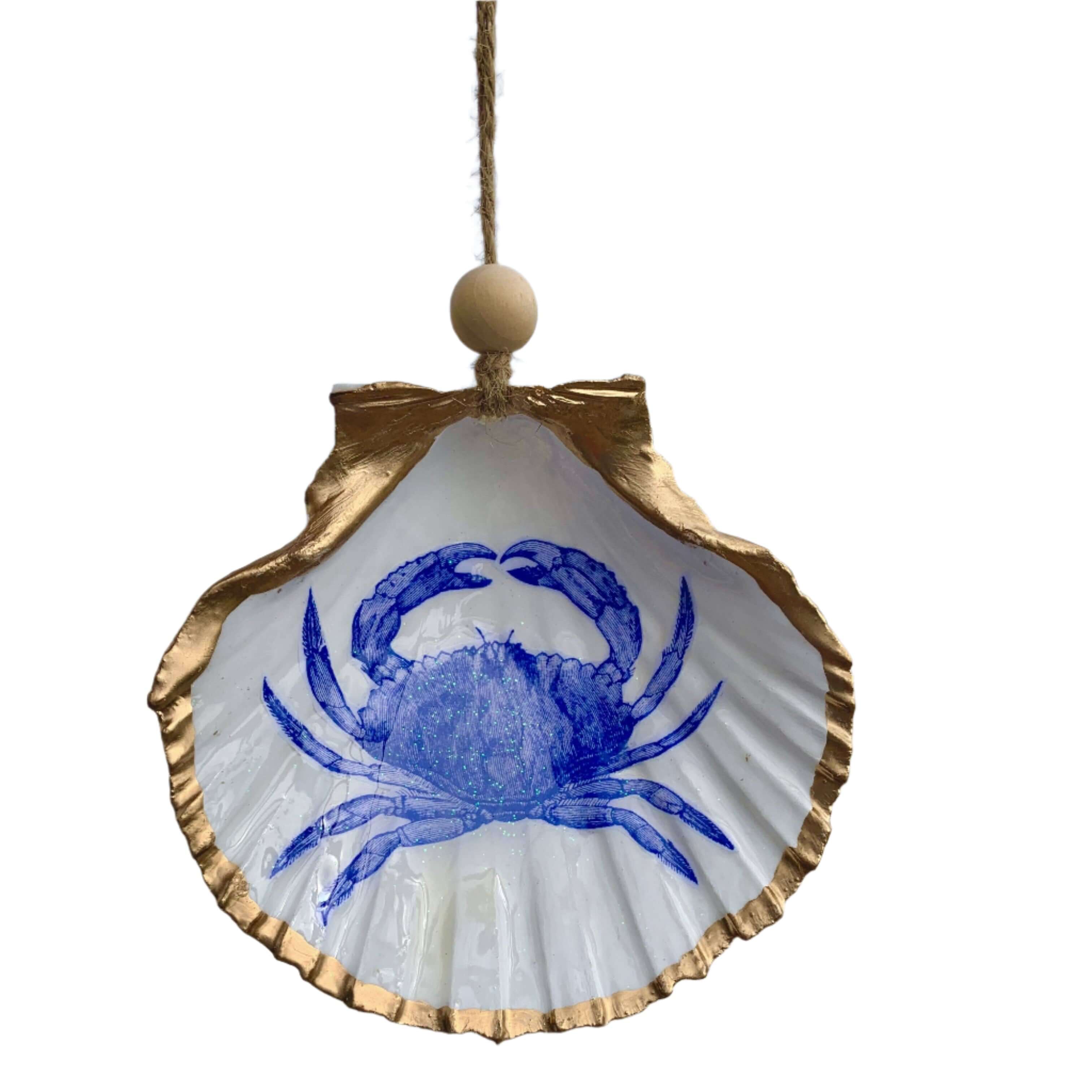 Blue Crab Shell Ornament – Alicia DiMichele Boutique