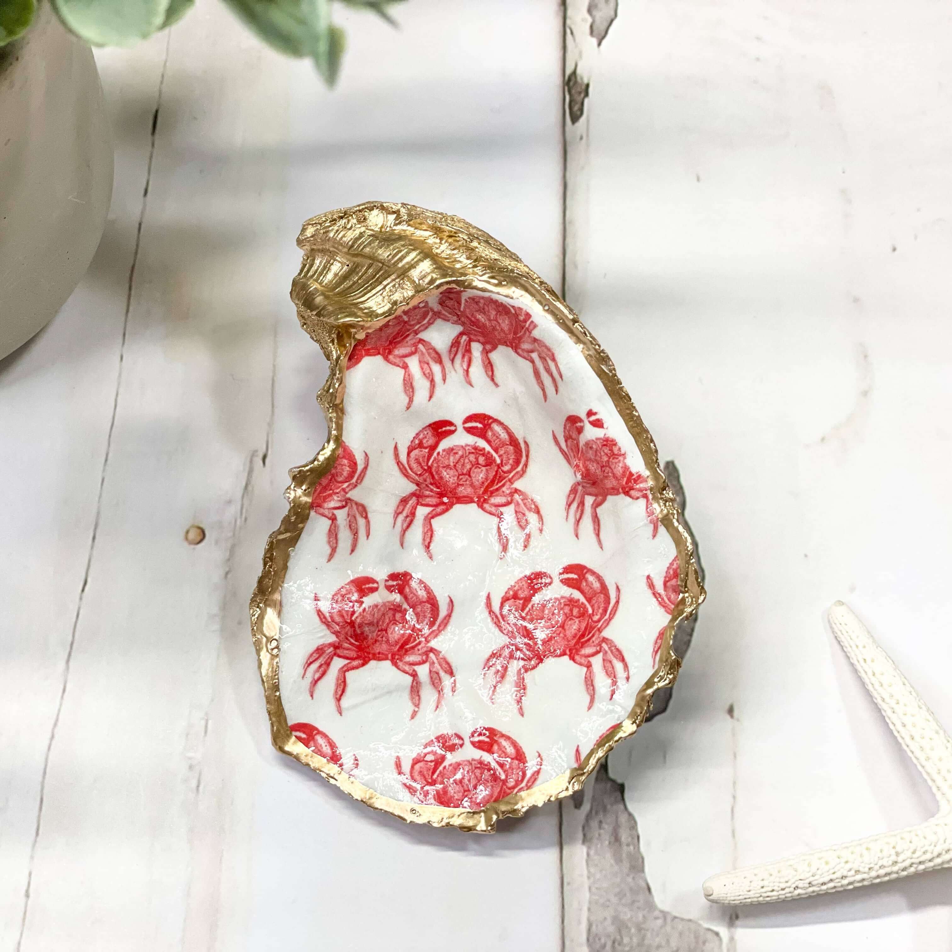 Red Crabs Oyster Trinket Dish – Alicia DiMichele Boutique