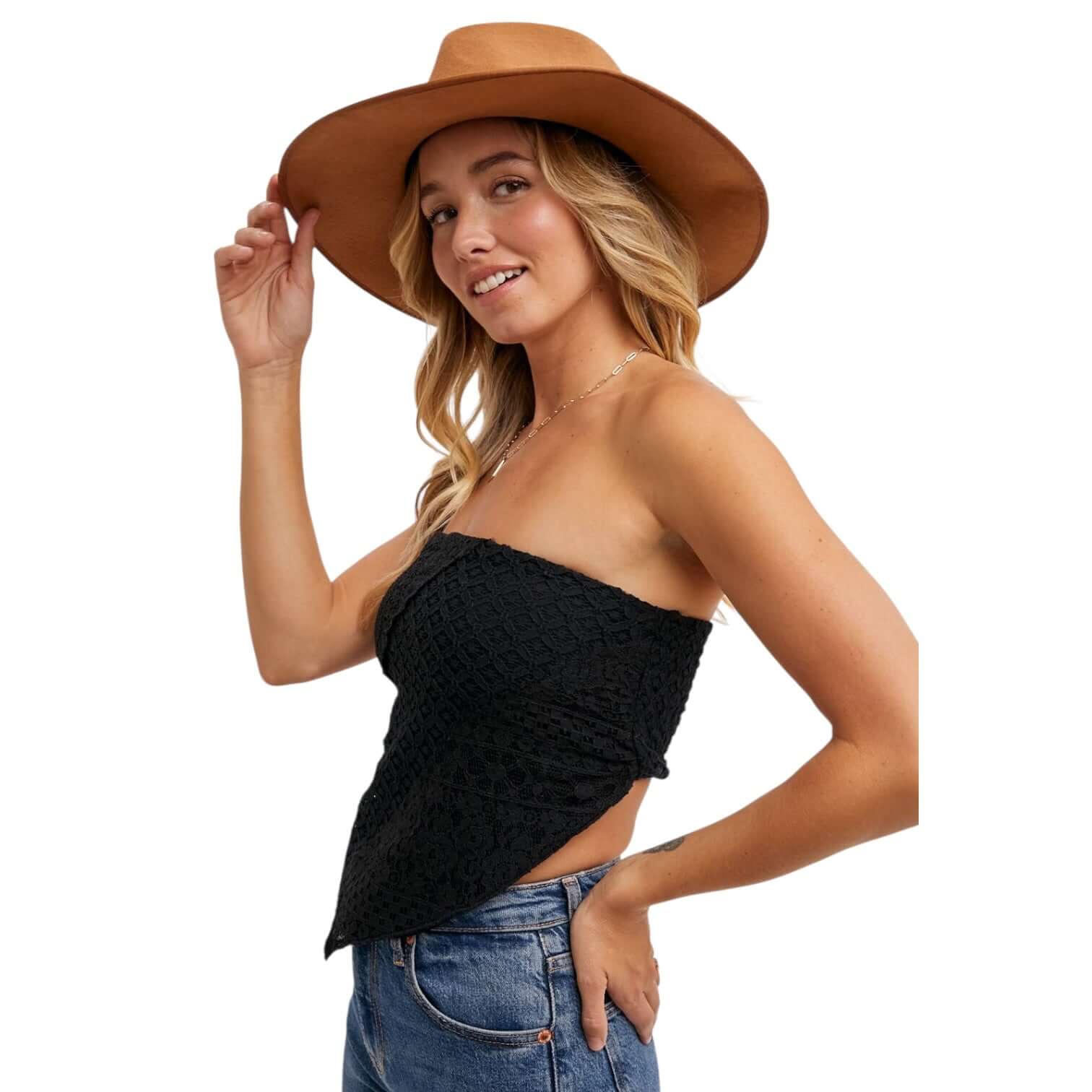 Midnight Muse Lace Bandana Top – Alicia DiMichele Boutique