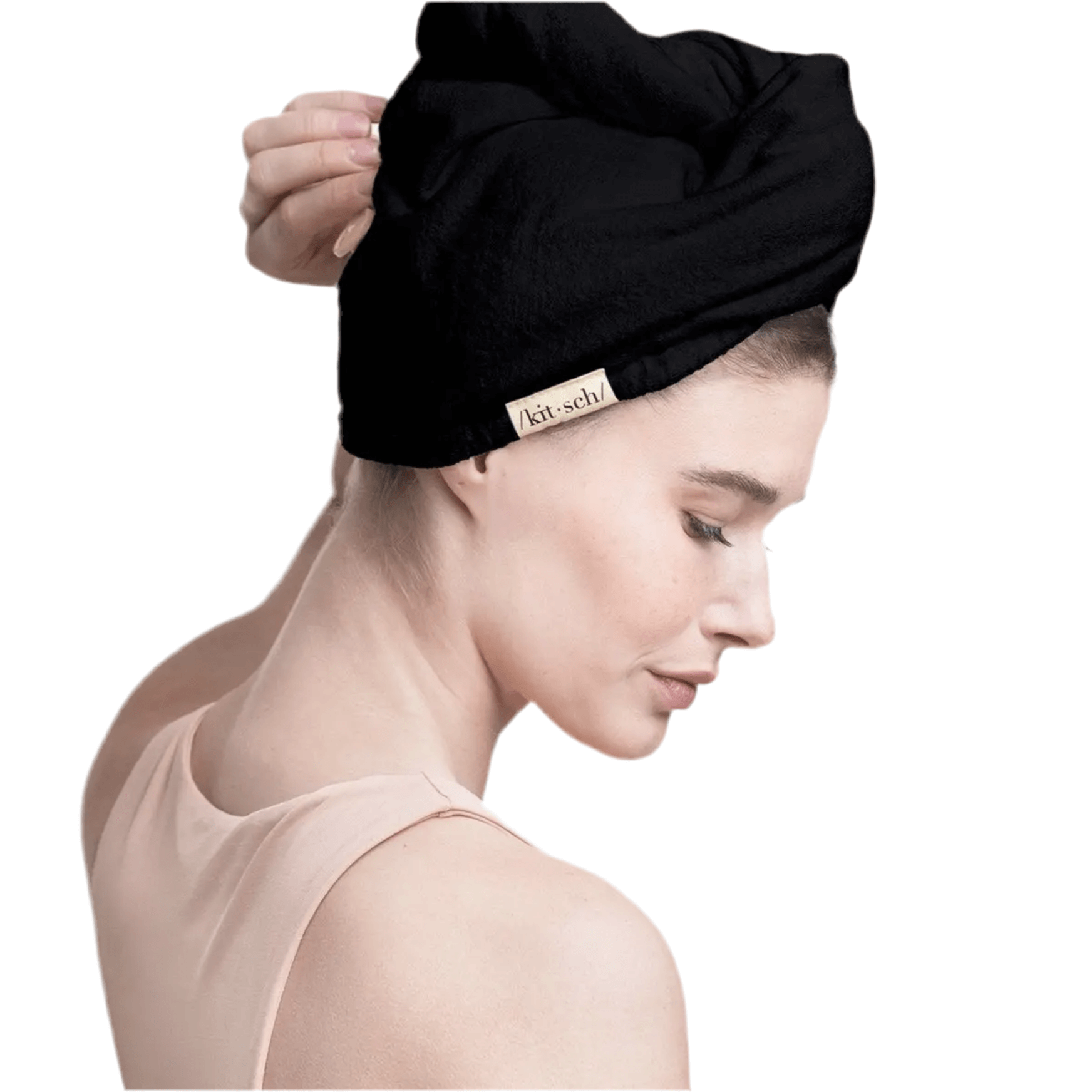 Kitsch Eco-Friendly Hair Towel - Black – Alicia DiMichele Boutique
