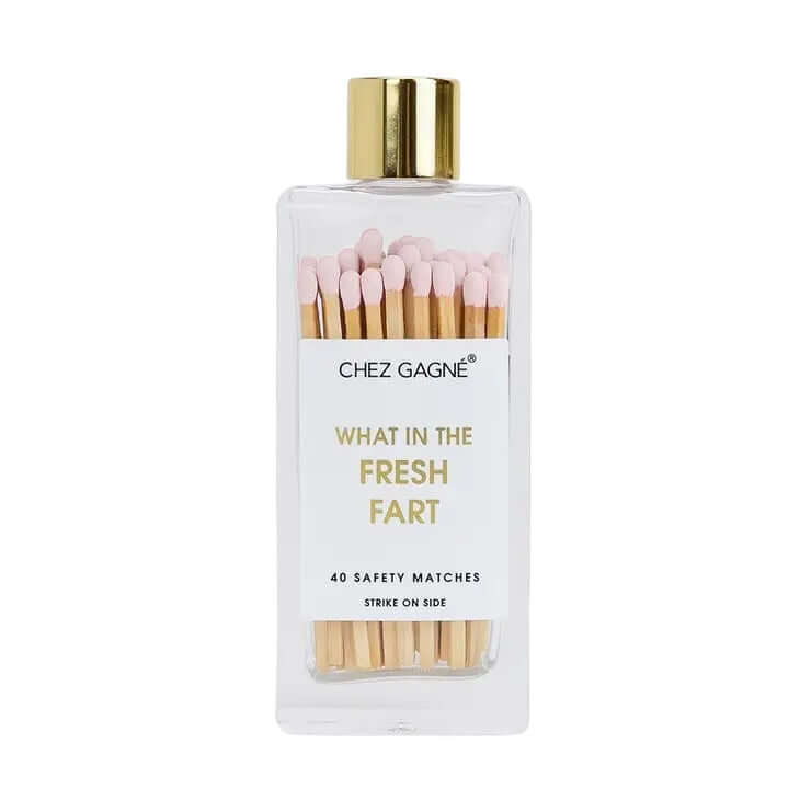 Glass Bottle Matches - What in the Fresh Fart – Alicia DiMichele Boutique