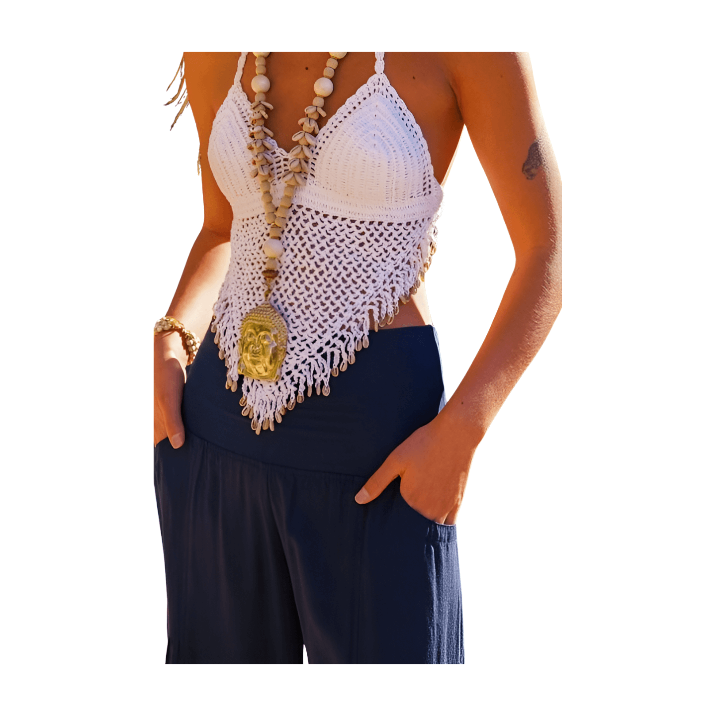 Big Beach Buddha Necklace – Alicia DiMichele Boutique