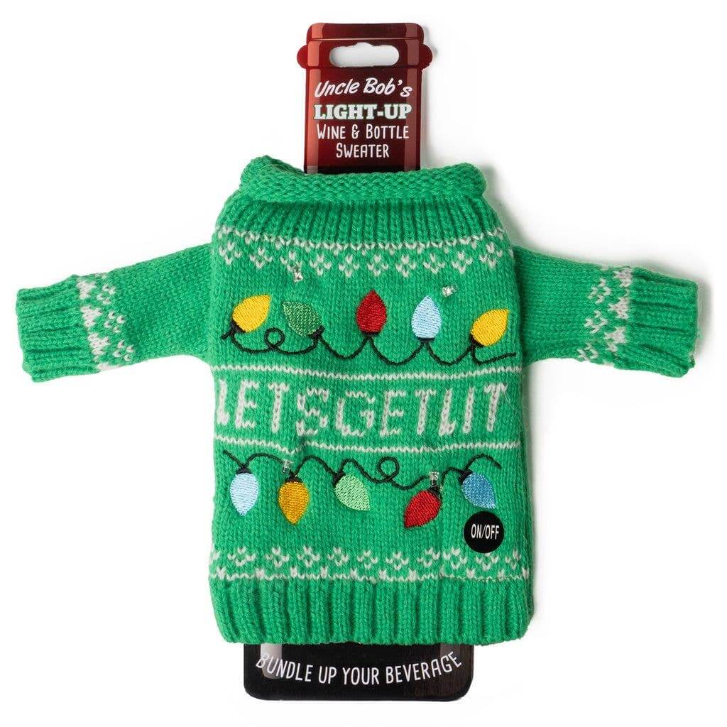 Holiday Light-Up Wine Bottle Sweater – Alicia DiMichele Boutique