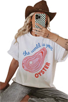 World Is Your Oyster Graphic Tee – Alicia DiMichele Boutique