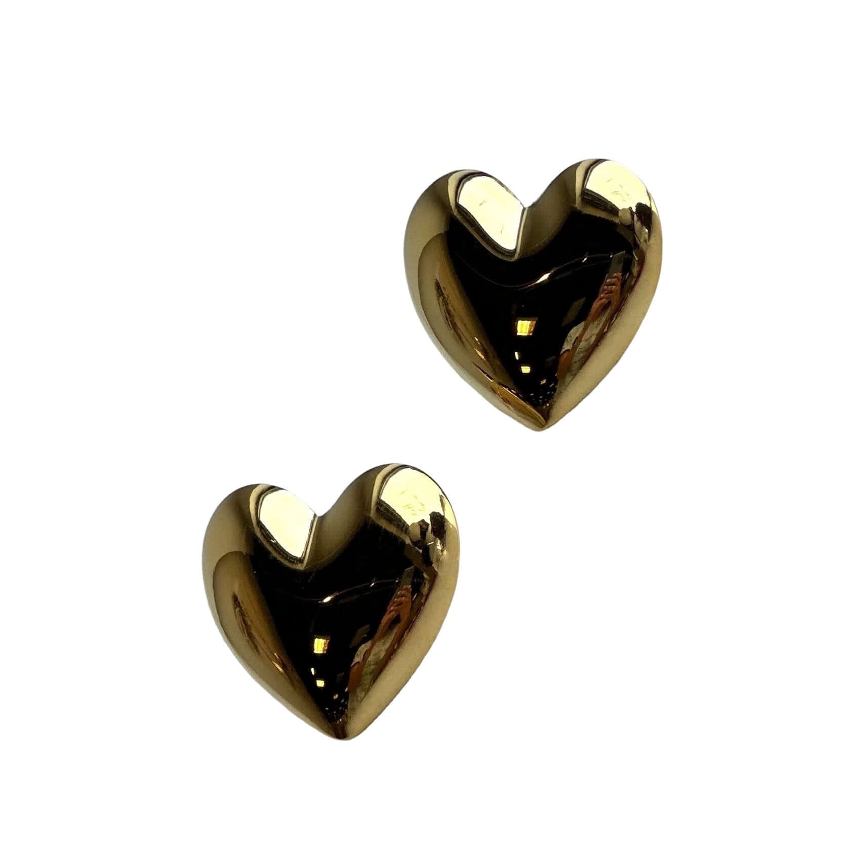 Gold Heart Earrings – Alicia DiMichele Boutique