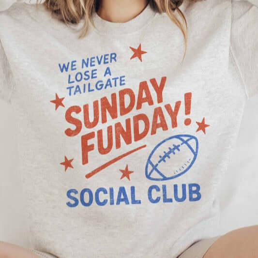 Sunday Funday Social Club Graphic Sweatshirt – Alicia DiMichele Boutique