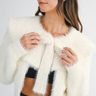 Cozy Cape Fuzzy Knit Tie Cardigan – Alicia DiMichele Boutique