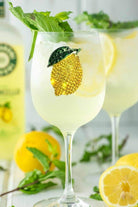 Lemon Stemmed Wine Glass – Alicia DiMichele Boutique