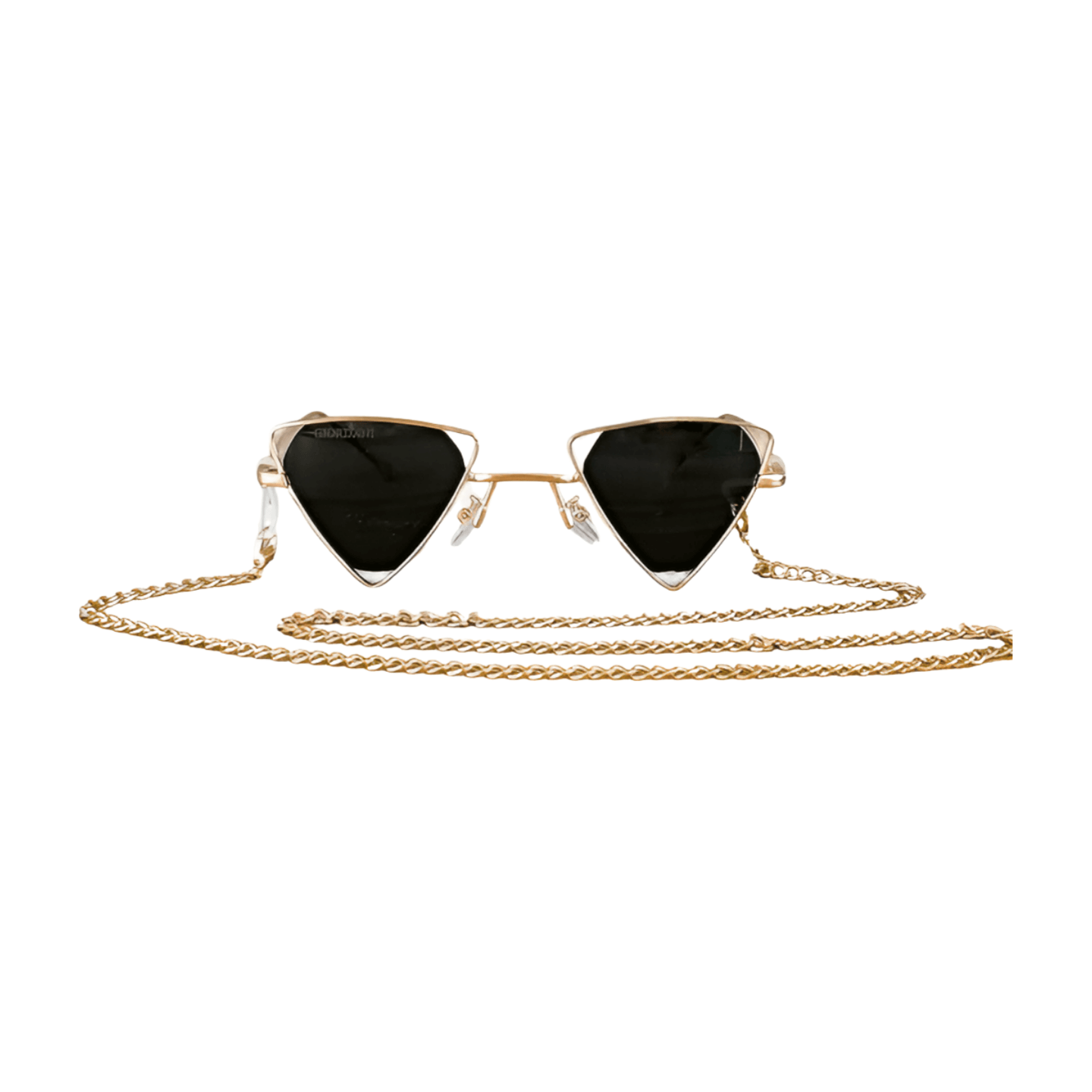 Triangle Gold Frame Sunglasses – Alicia DiMichele Boutique