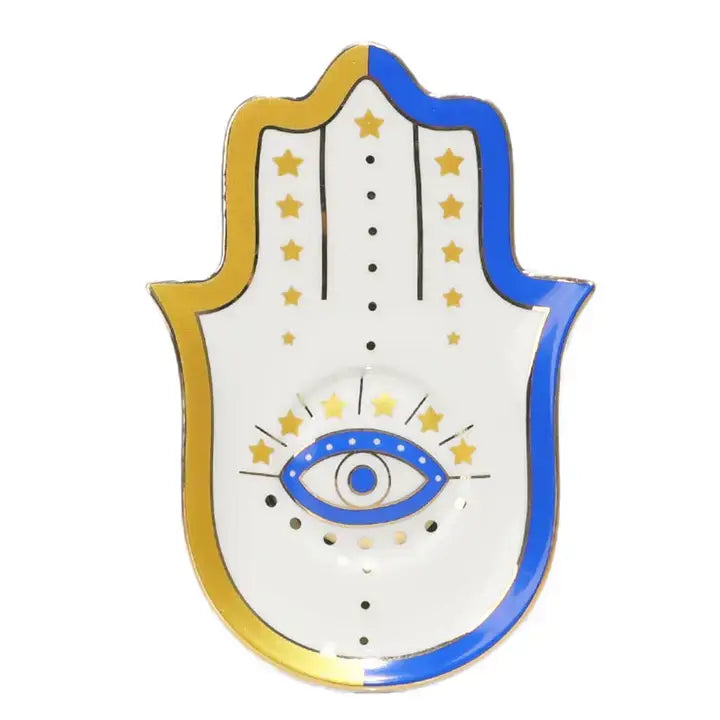 Evil Eye-Good Looking Trinket Dish - Gold Blue – Alicia DiMichele Boutique