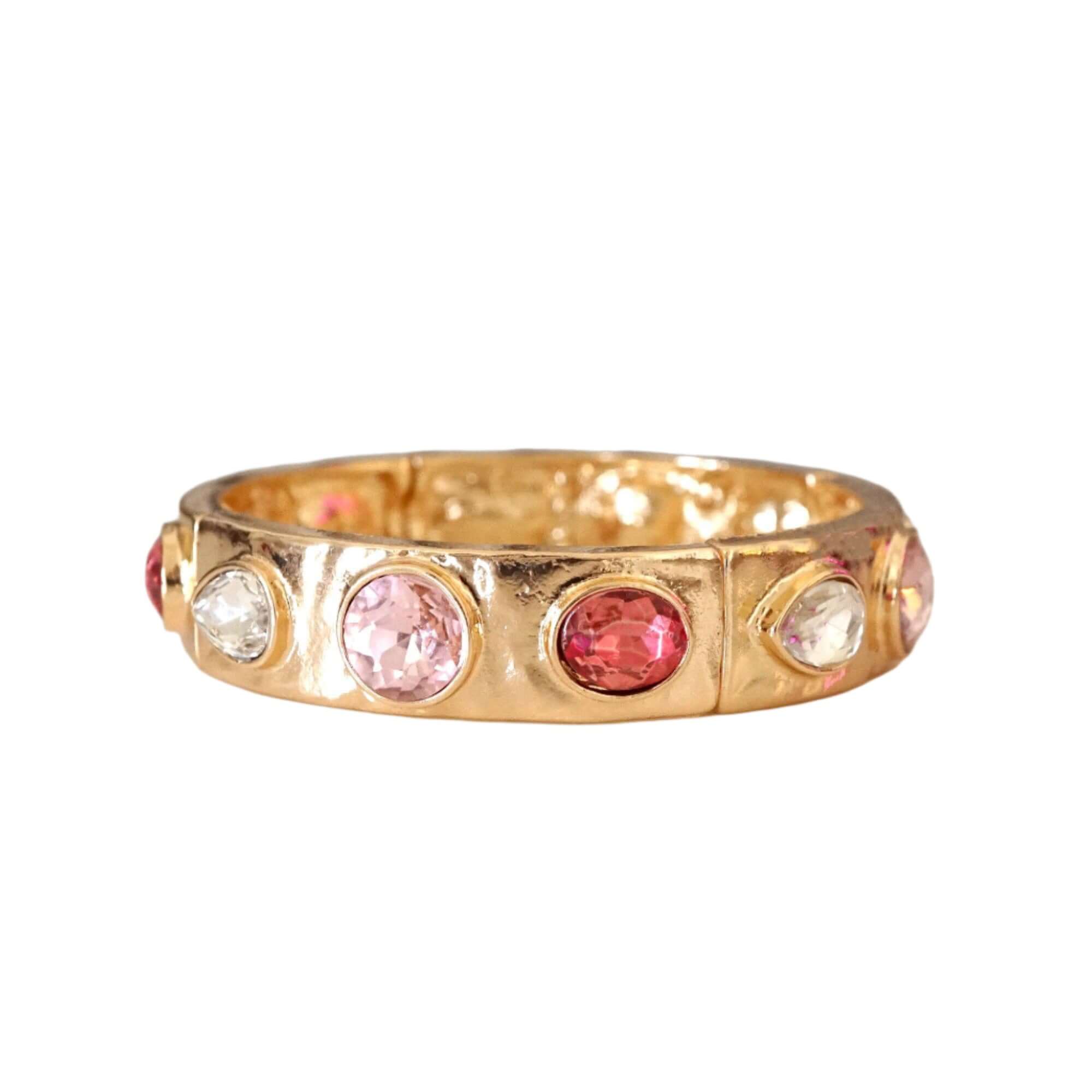 Pink Sparkly Crystal Stretch Bangle – Alicia DiMichele Boutique