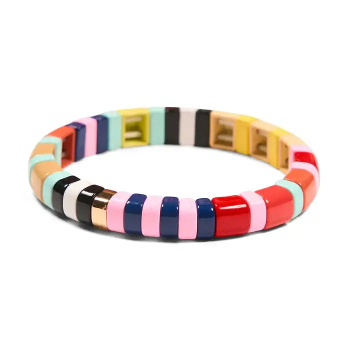 Sugar Stripe Tile Bracelet – Alicia DiMichele Boutique
