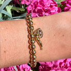 Give ‘Em The Horn Gold Bracelet - Gold – Alicia DiMichele Boutique