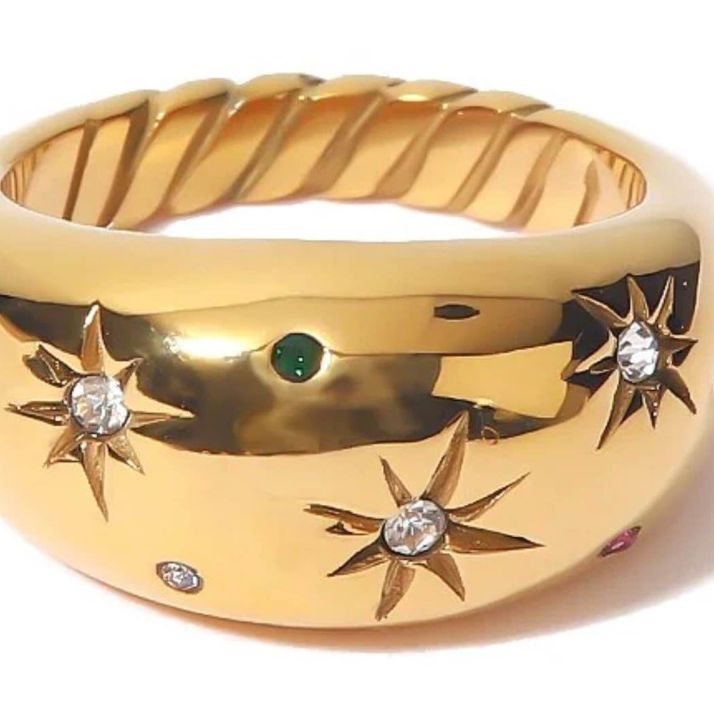 Galaxy Confetti Dome Ring – Alicia DiMichele Boutique