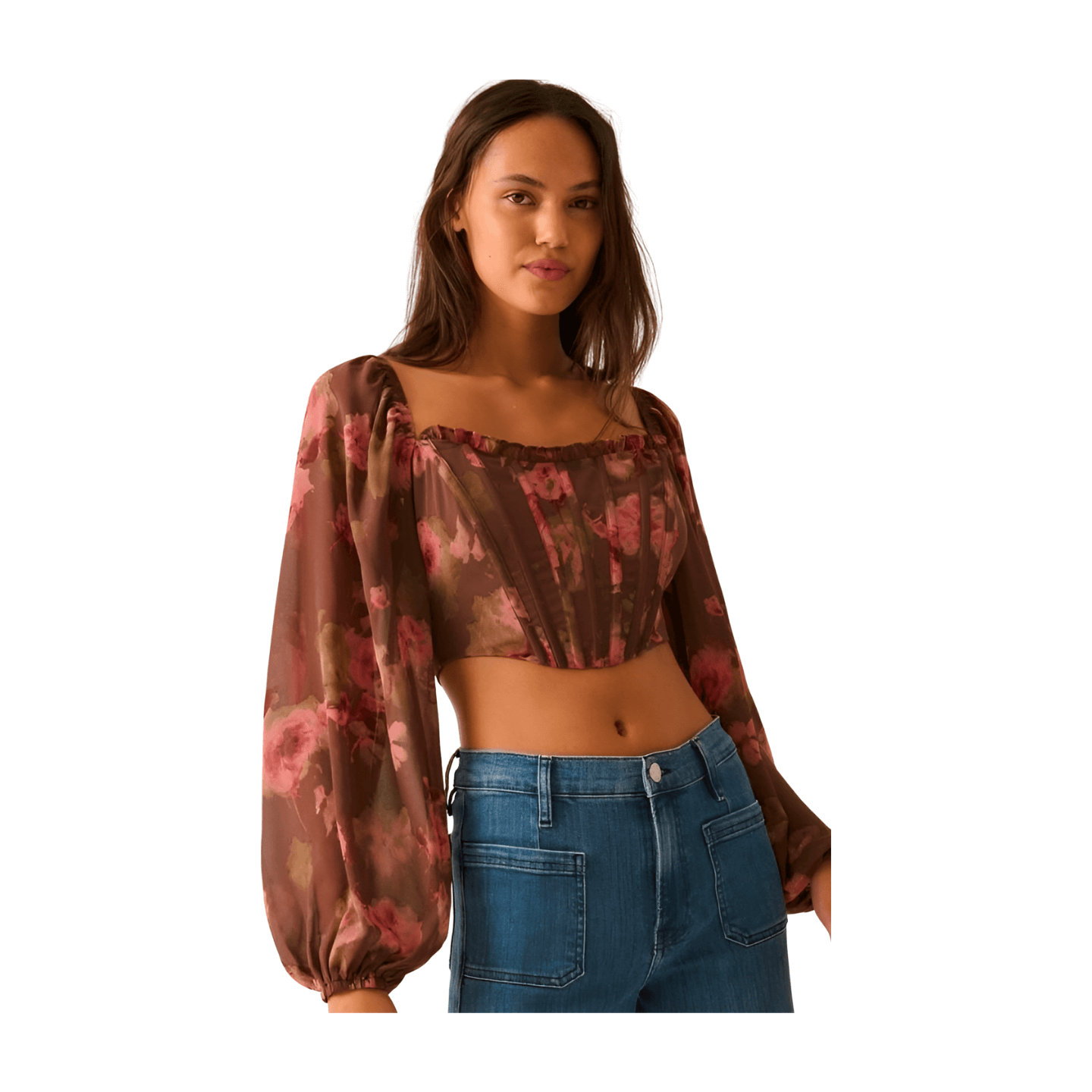 Floral Corset Bodice Crop Top – Alicia DiMichele Boutique