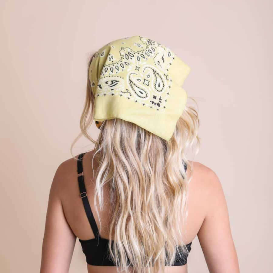 Lemon Paisley Bandana – Alicia DiMichele Boutique