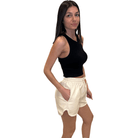 Soft Faux Leather Shorts - Cream – Alicia DiMichele Boutique