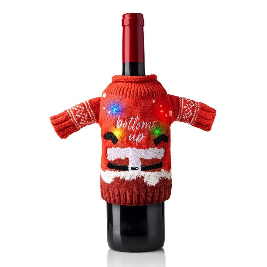 Holiday Light-Up Wine Bottle Sweater – Alicia DiMichele Boutique