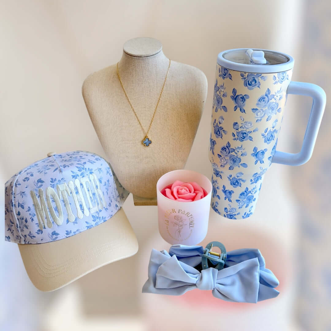 Blue Belle Foral Tumbler – Alicia DiMichele Boutique