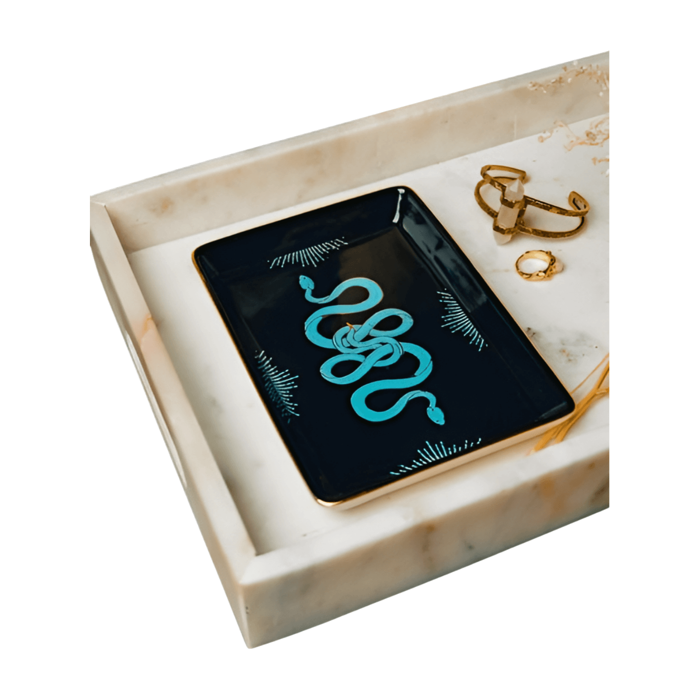 Golden Age Serpent Ceramic Tray – Alicia DiMichele Boutique
