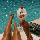 Cherries Stemmed Wine Glass – Alicia DiMichele Boutique