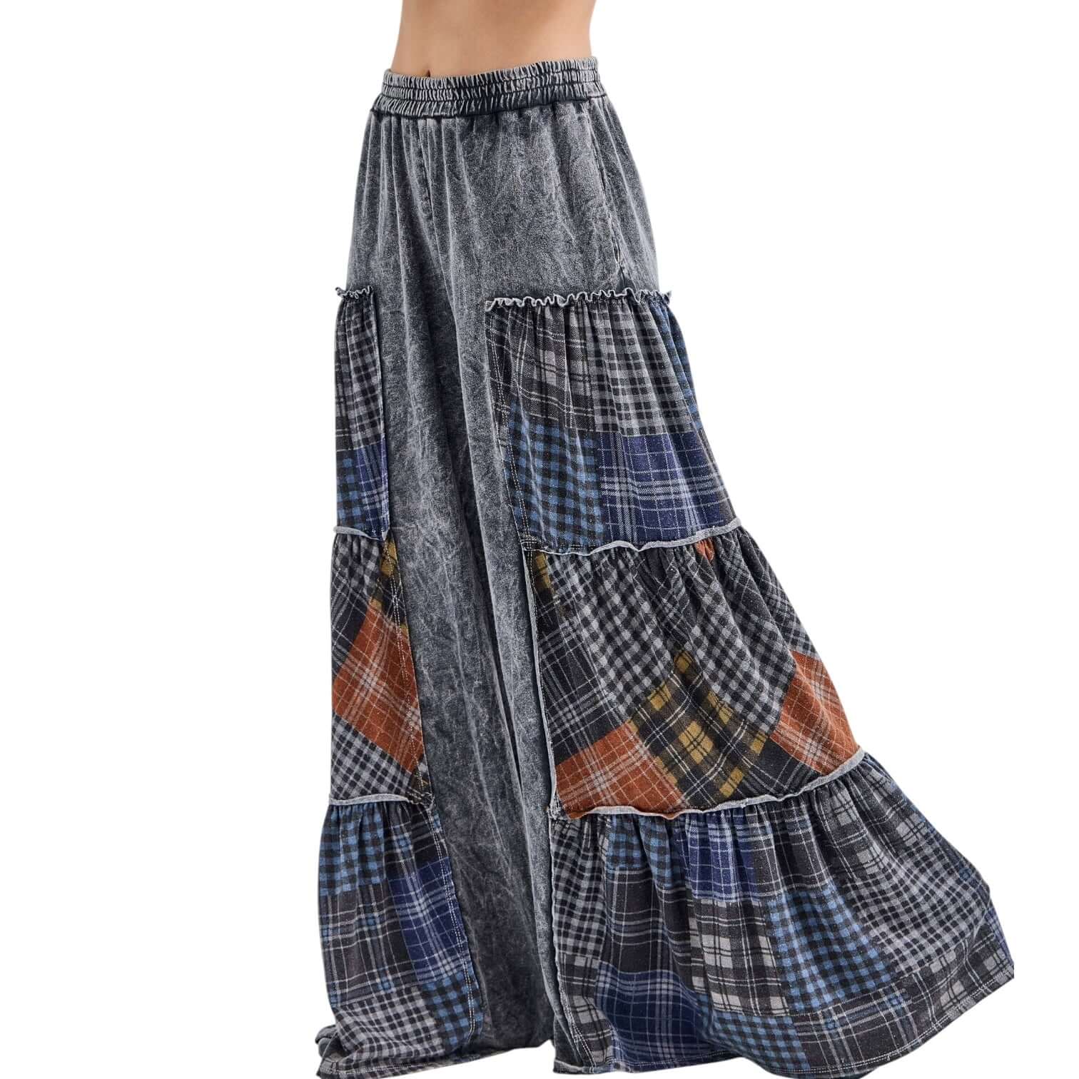 Charcoal Wanderer Plaid Flare Pants – Alicia DiMichele Boutique