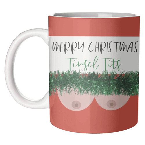 Merry Christmas Tinsel T*ts Mug – Alicia DiMichele Boutique