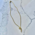 Give ‘Em The Horn Gold Necklace - Gold – Alicia DiMichele Boutique