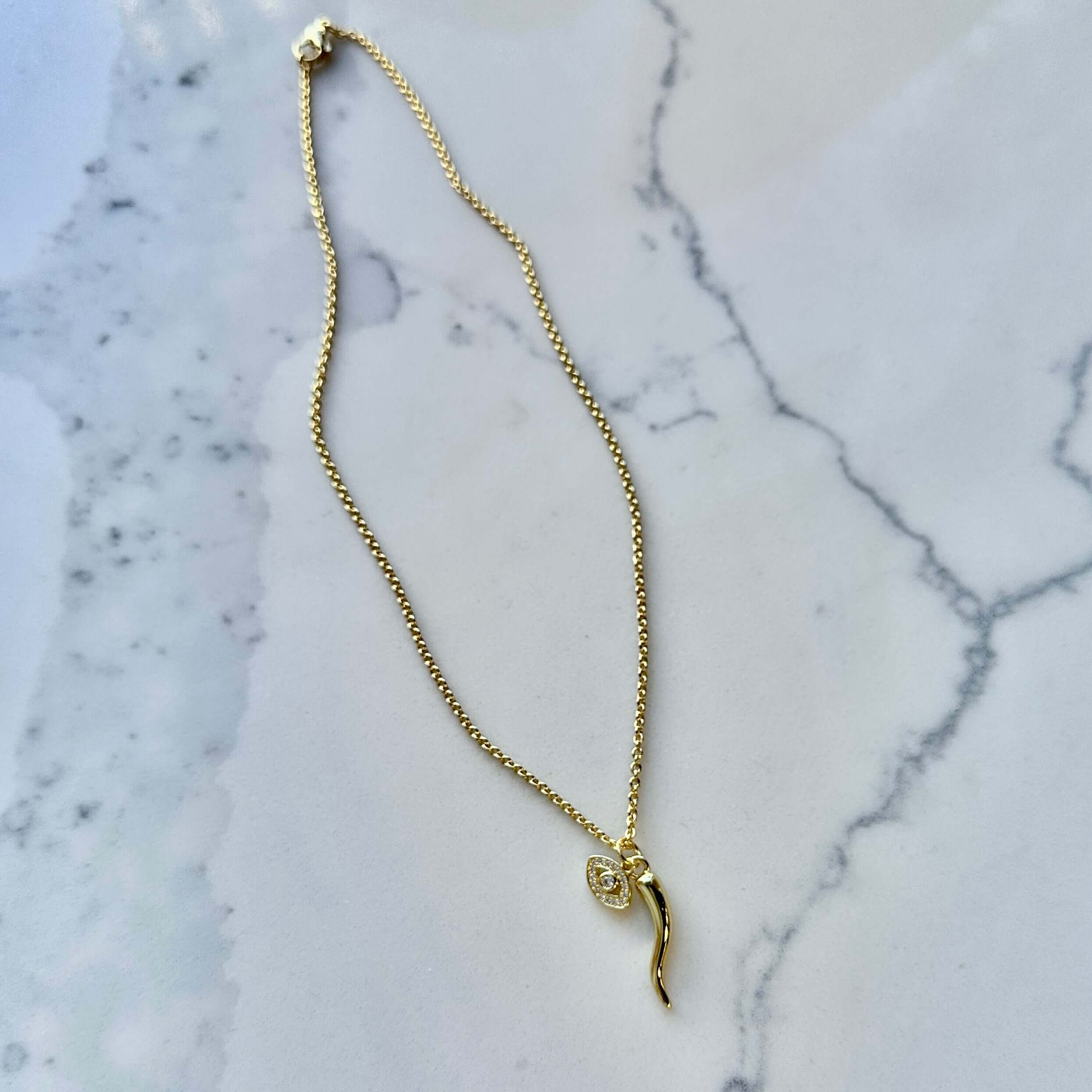 Give ‘Em The Horn Gold Necklace - Gold – Alicia DiMichele Boutique