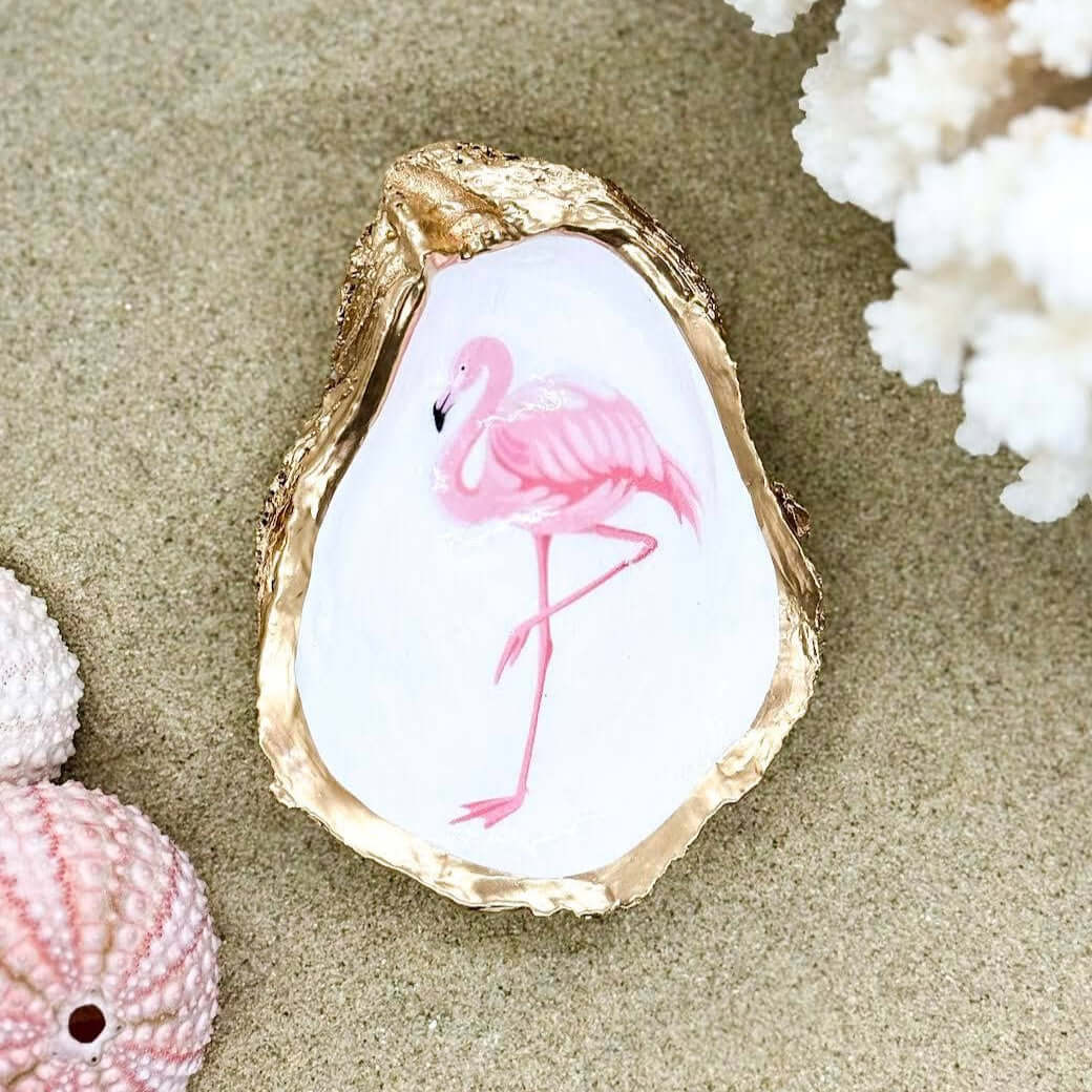 Flamingo Oyster Trinket Dish – Alicia DiMichele Boutique