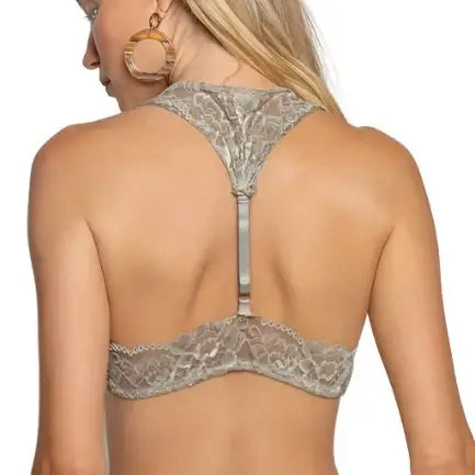 Lace Halter Bralette - Olive – Alicia DiMichele Boutique