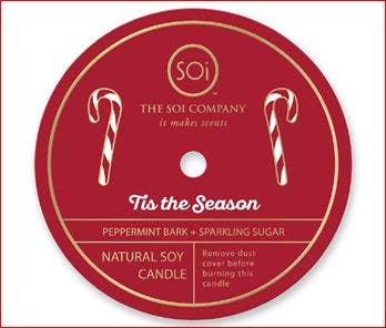 Candy Cane Holiday Confetti Candle – Alicia DiMichele Boutique