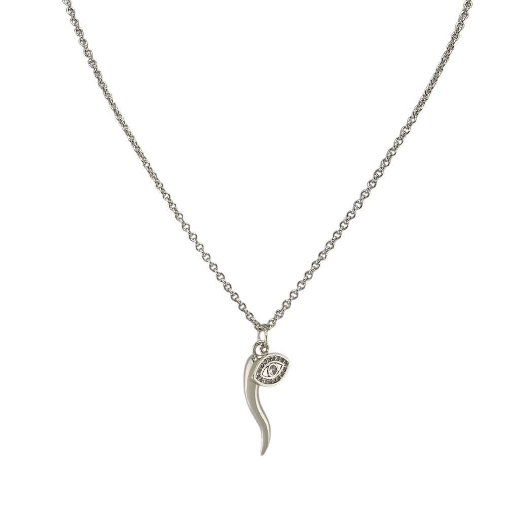 Give ‘Em The Horn Necklace - Silver – Alicia DiMichele Boutique