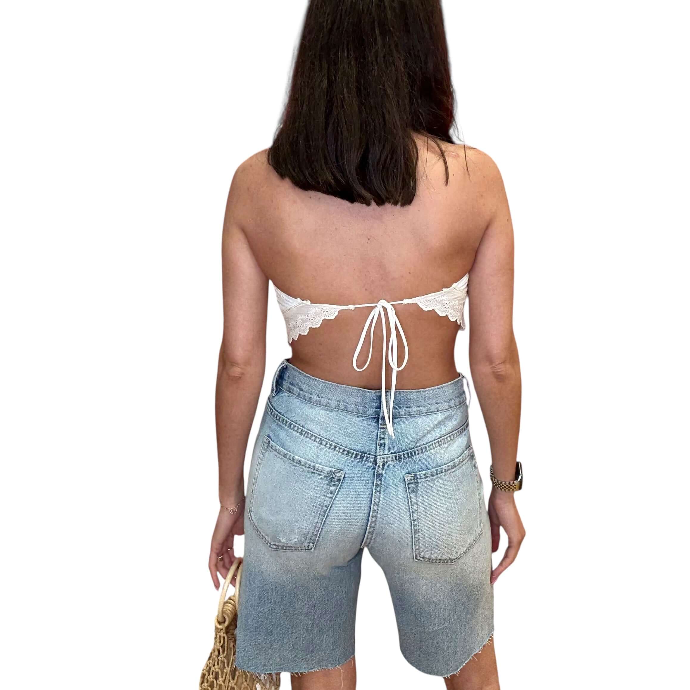 Meadow Eyelet Strapless Top – Alicia DiMichele Boutique