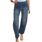 Paint Drop Button Fly Jeans – Alicia DiMichele Boutique