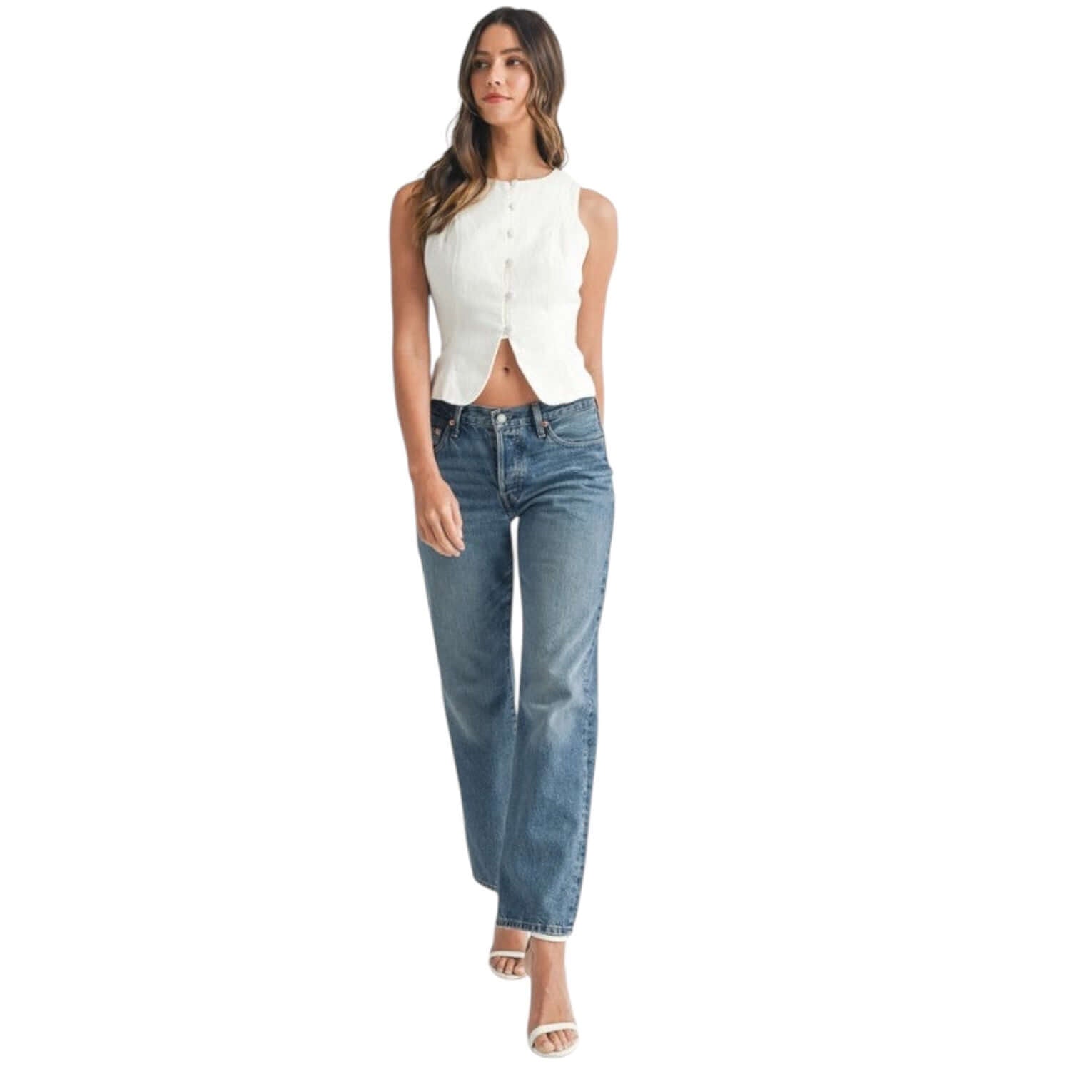 Tailored Button-Up Vest – Alicia DiMichele Boutique