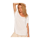 Scoop Slub Pocket Tee - Off White – Alicia DiMichele Boutique