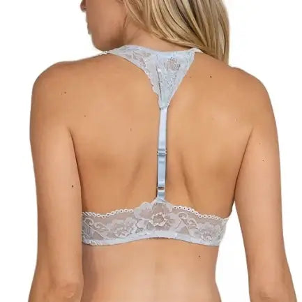 Lace Halter Bralette - Blue – Alicia DiMichele Boutique