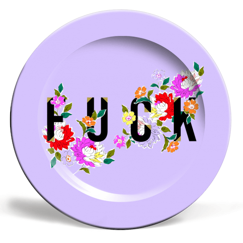 Floral F*ck Plate – Alicia DiMichele Boutique