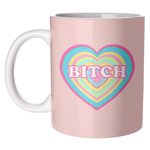 Pastel Heart B*tch Mug – Alicia DiMichele Boutique