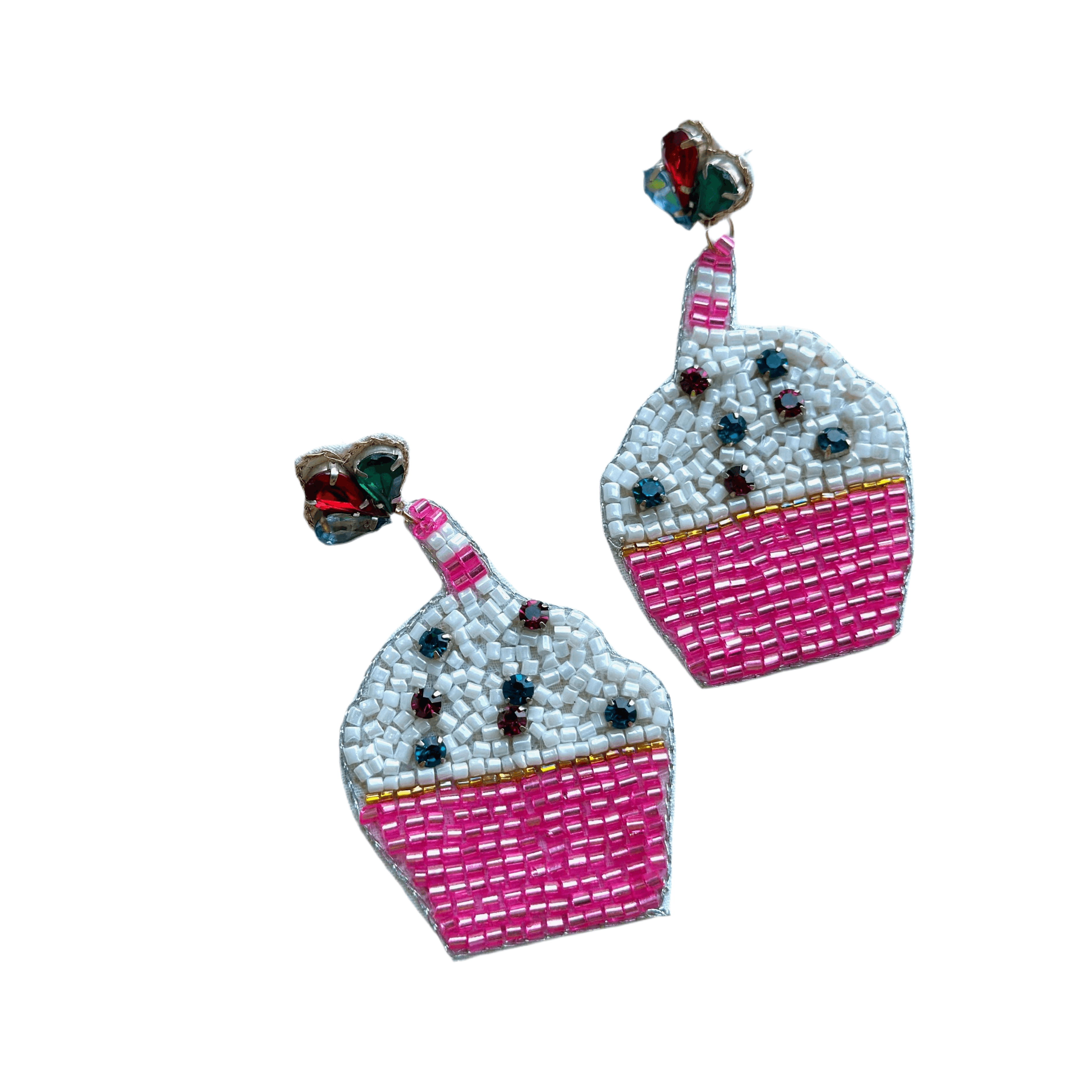Cupcake Beaded Earrings – Alicia DiMichele Boutique