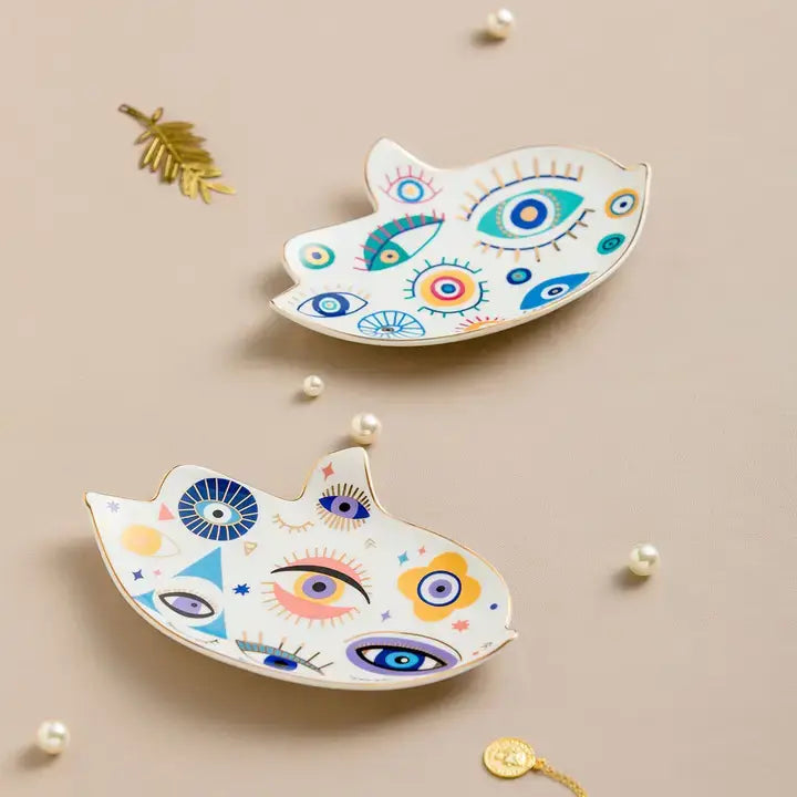Unique Evil Eye Protection Jewelry Dish - Turquoise – Alicia DiMichele Boutique