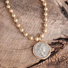 Caesar Coin Ball Chain Necklace – Alicia DiMichele Boutique