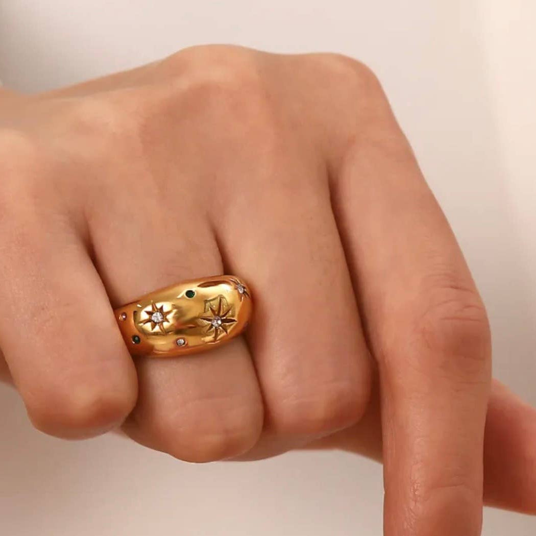 Galaxy Confetti Dome Ring – Alicia DiMichele Boutique