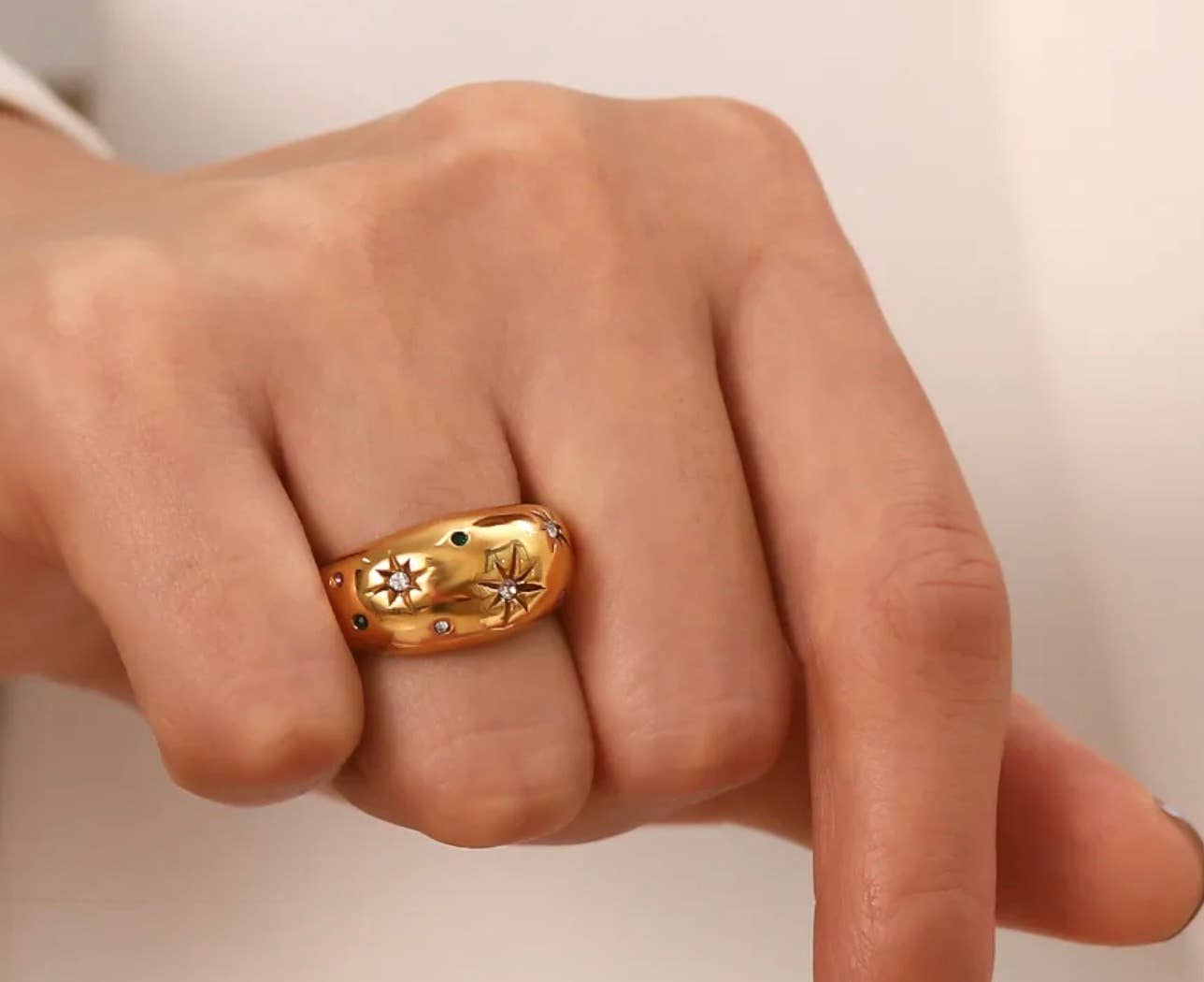 Galaxy Confetti Dome Ring – Alicia DiMichele Boutique