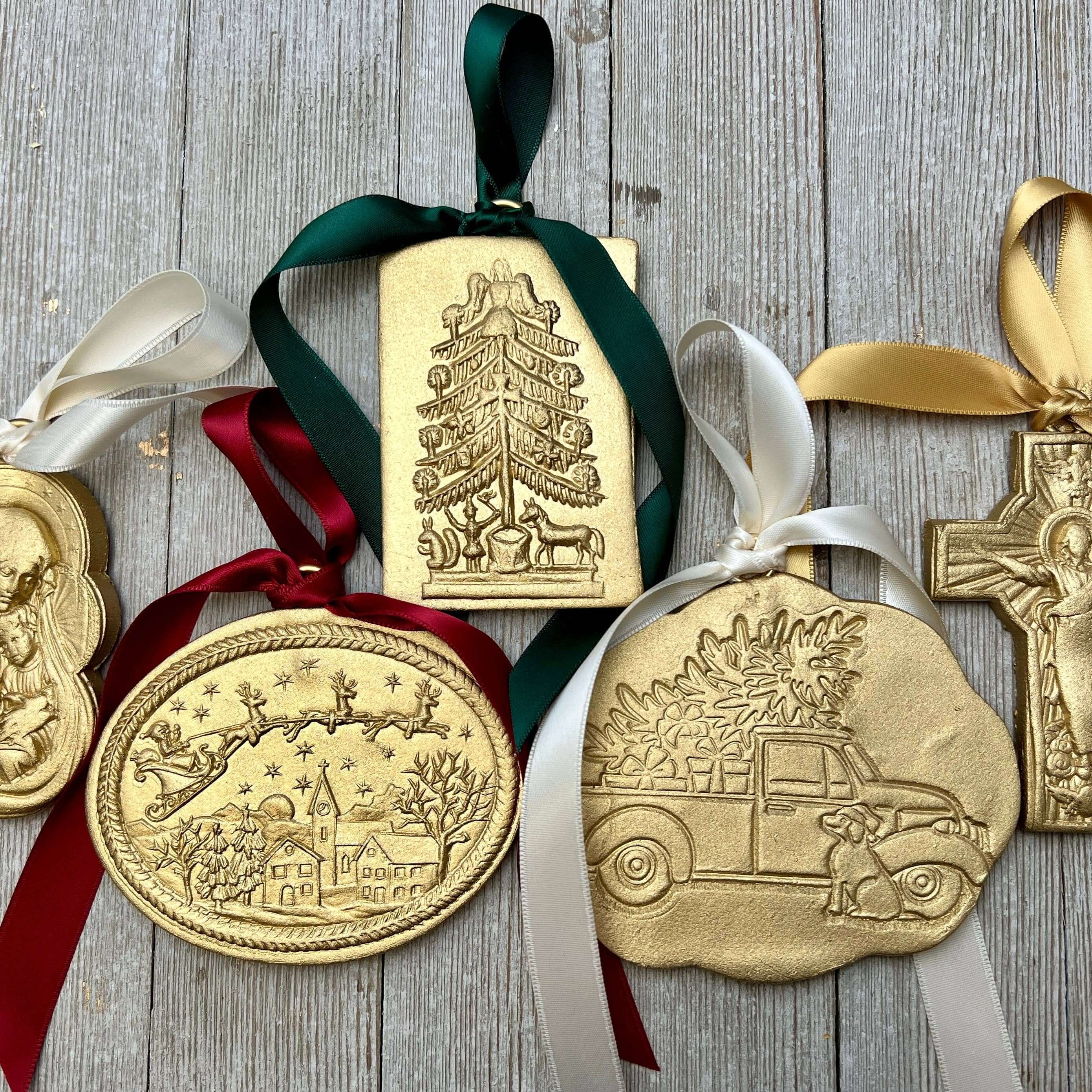 Gold Jesus Cross Ornament – Alicia DiMichele Boutique