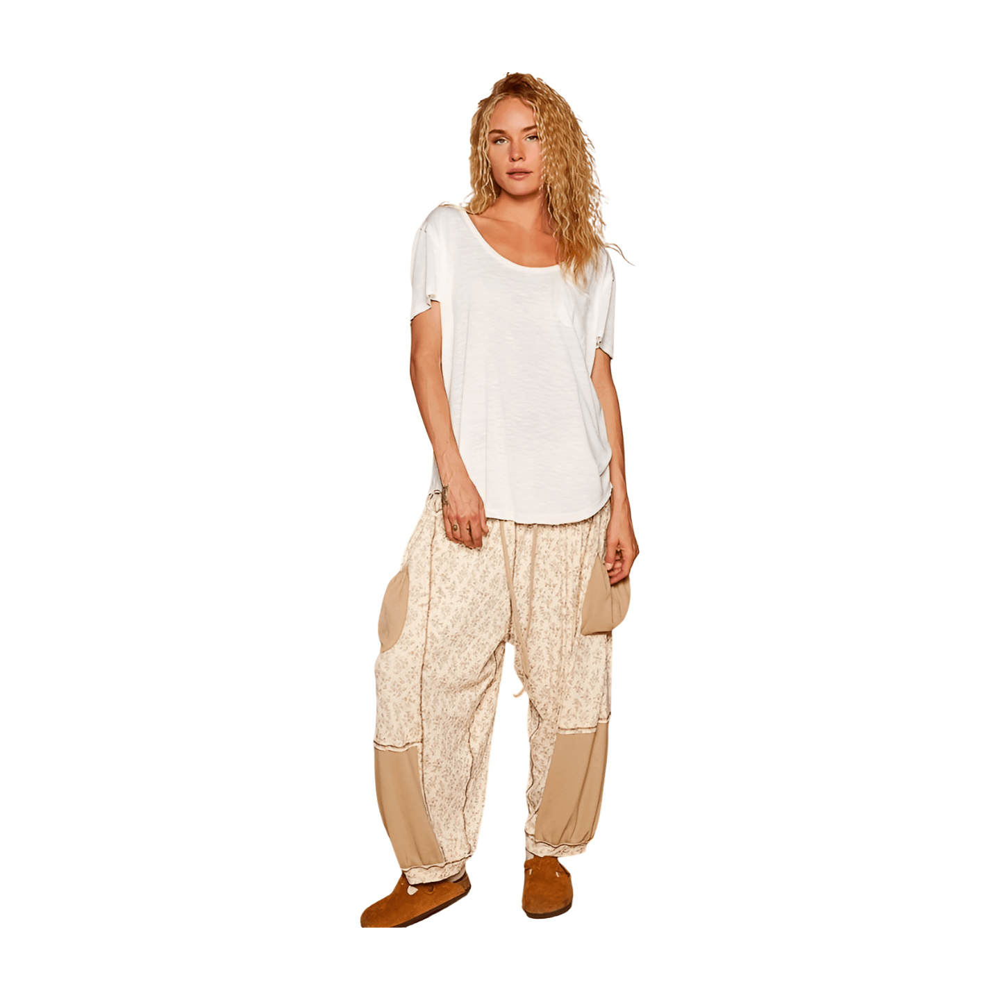 Scoop Slub Pocket Tee - Off White – Alicia DiMichele Boutique